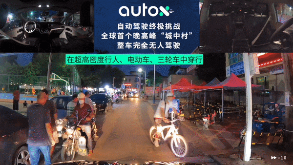 自动驾驶终极挑战:AutoX发布全球首个城中村晚高峰完全无人驾驶视频(图1)